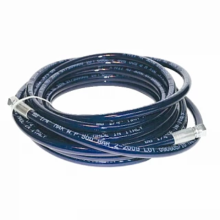 Рукав WPH-1 (МТ13) d=6 L=15,00м 1/4, 520 Bar, черный (418720) ZEC