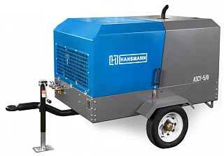 Дизельный винтовой компрессор Hansmann ASCY-5/8 на шасси