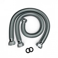 Комплект гибких соединительных шлангов ( 2 шт)  FLEX.PIPE.SET 0,9m (гайка-гайка)