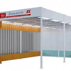 Пост подготовки к окраске с подогревом и верхним пленумом Guangli GL422