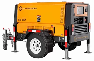 Дизельный винтовой компрессор ET-Compressors ET SD-185T-7 на шасси
